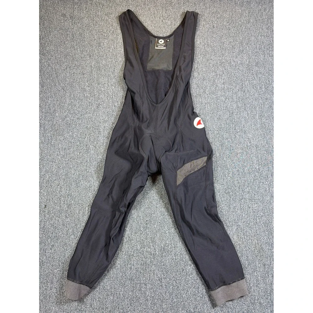 Pactimo Mens Cycling Bib Knickers Black 3/4 Padded Bike Tights Medium